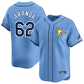 T.Bay Rays #62 Jonathan Aranda Player Light Blue Home Limited Hdoa Stitched Jerseys