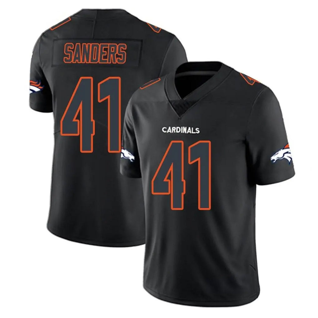 D.Broncos #41 Drew Sanders Player Black Impact Limited Game Hdoa Stitched Jerseys