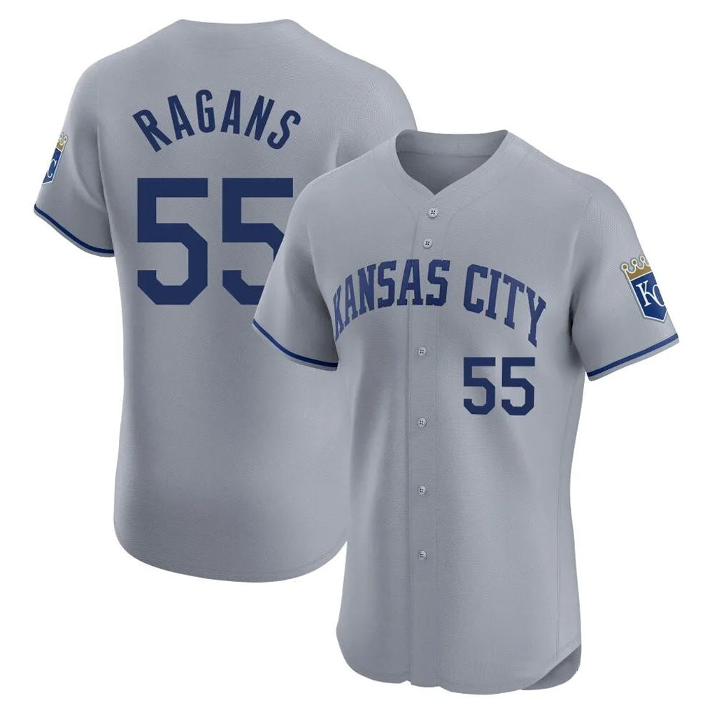 KC.Royals #55 Cole Ragans Player Gray Limited Elite Home Hdoa Stitched Jerseys