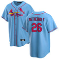 St. Louis Cardinals #26 JJ Wetherholt Player Light Blue Home Game Hdoa Stitched Jerseys