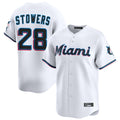 M.Marlins #28 Kyle Stowers Player White  Home Limited Hdoa Stitched Jerseys