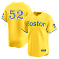 B.Red Sox #52 Wilyer Abreu Player Yellow Limited Home Game Hdoa Stitched Jerseys