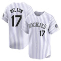 C.Rockies #17 Todd Helton Player White Limited Home Hdoa Stitched Jerseys