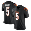 C.Bengals #5 Tee Higgins Player Black Vapor Untouchable Limited Home Game Hdoa Stitched Jerseys