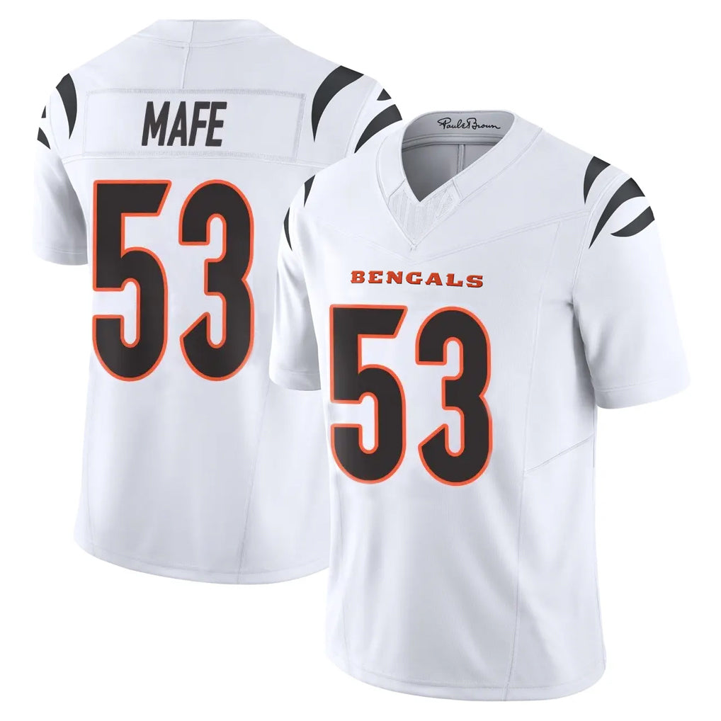 C.Bengals #53 Boye Mafe Player White Vapor F.U.S.E. Limited Home Game Hdoa Stitched Jerseys