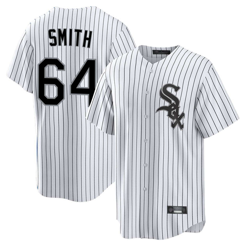 C.White Sox #64 Shane Smith Player White Stripe Home Game Hdoa Stitched Jerseys