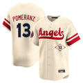LA.Angels #13 Drew Pomeranz Player Cream City Connect Limited Home Hdoa Stitched Jerseys