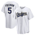 LA.Dodgers #5 Freddie Freeman Player Gold White 2026 Collection Stadium Game Hdoa Stitched Jerseys