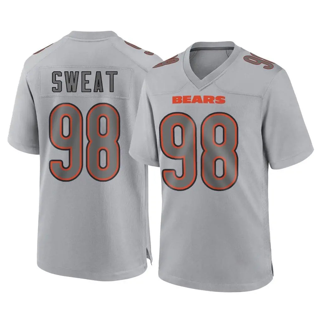C.Bears #98 Montez Sweat Player Gray Atmosphere Fashion Game Hdoa Stitched Jerseys