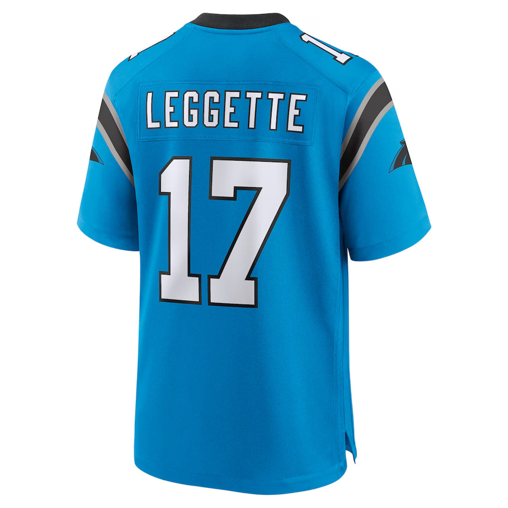 C.Panthers #17 Xavier Legette Player Blue Home Game Hdoa Stitched Jerseys