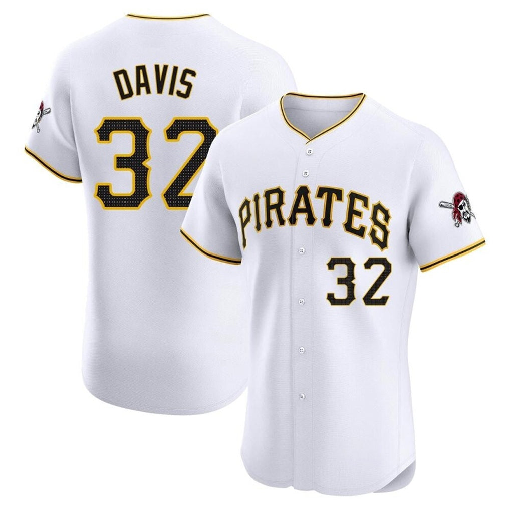 P.Pirates #32 Henry Davis Player White Home Limited Elite Hdoa Stitched Jerseys