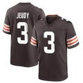 C.Browns #3 Jerry Jeudy Player Brown Home Game Hdoa Stitched Jerseys