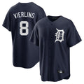D.Tigers #8 Matt Vierling Player Navy Game Home Hdoa Stitched Jerseys