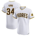 S.Diego Padres #34 Michael King Player White Home Limited Elite Hdoa Stitched Jerseys