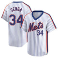 NY.Mets #34 Kodai Senga Player White Cooperstown Collection T-shirt Game Hdoa Stitched Jerseys