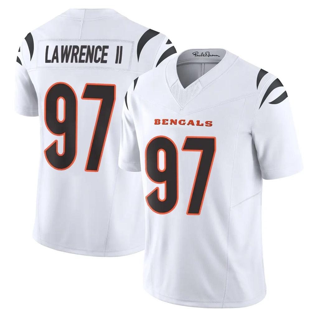 C.Bengals #97 Dexter Lawrence II Player White Vapor F.U.S.E. Limited Home Game Hdoa Stitched Jerseys