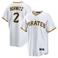 P.Pirates #2 Spencer Horwitz Player White Home Game Hdoa Stitched Jerseys