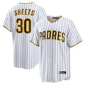 S.Diego Padres #30 Gavin Sheets Player White Home Limited Game Hdoa Stitched Jerseys