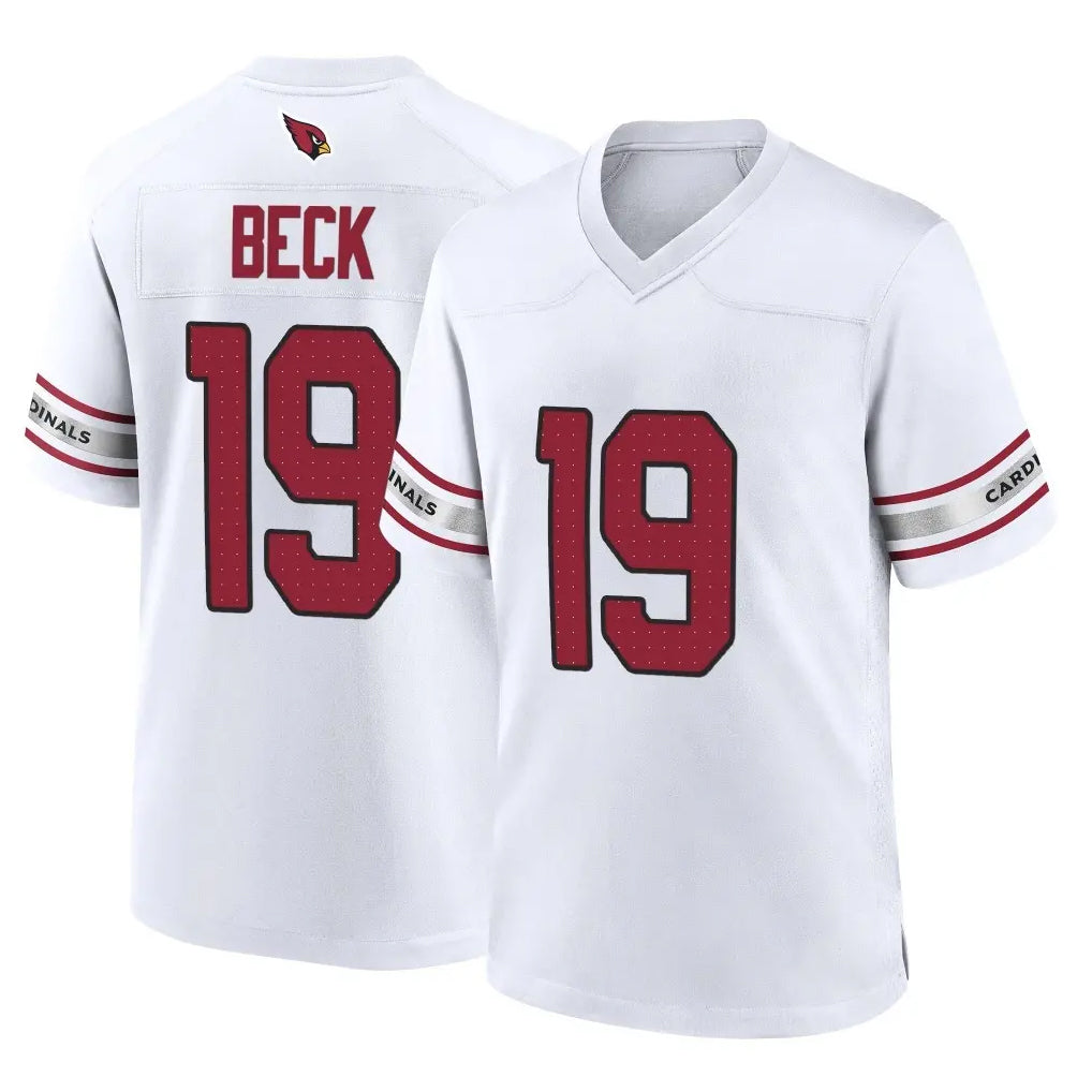 A.Cardinals #19 Carson Beck Player White Home Game Hdoa Stitched Jerseys