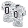 D.Broncos #0 Jonathon Cooper Player Arctic Camo Salute To Service Limited Hdoa Stitched Jerseys