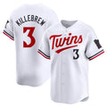 M.Twins #3 Harmon Killebrew Player White Home Limited Hdoa Stitched Jerseys