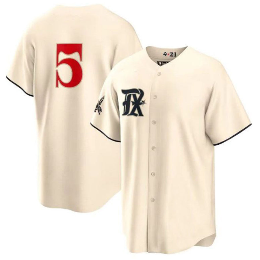T.Rangers #5 Corey Seager Player Cream City Connect Replica Hdoa Stitched Jerseys