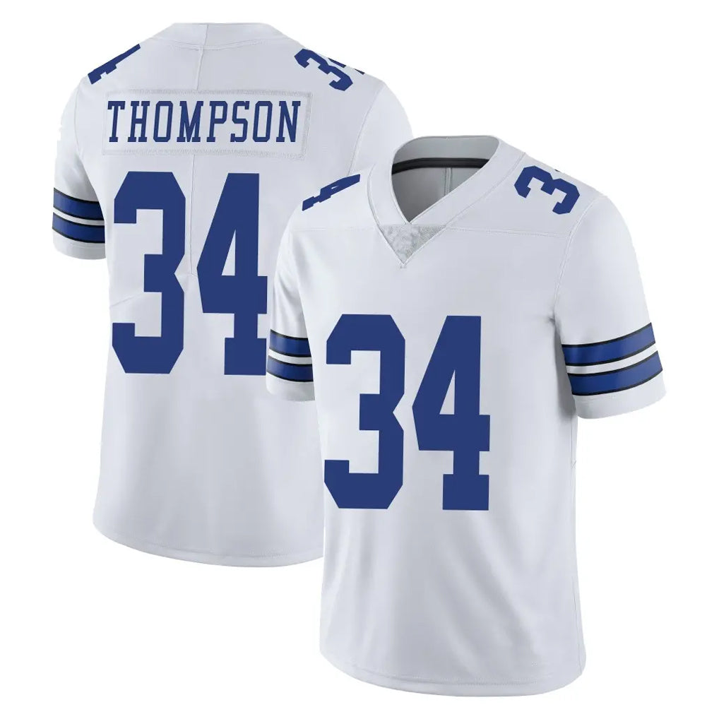 D.Cowboys #34 Jalen Thompson Player White Vapor Untouchable Limited Home Game Hdoa Stitched Jerseys
