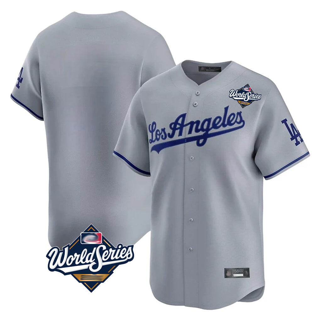 LA.Dodgers ## Dodgers Blank Player Gray Limited Game World Series Hdoa Stitched Jerseys