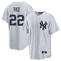 NY.Yankees #22 Ben Rice Player White Game Home Hdoa Stitched Jerseys