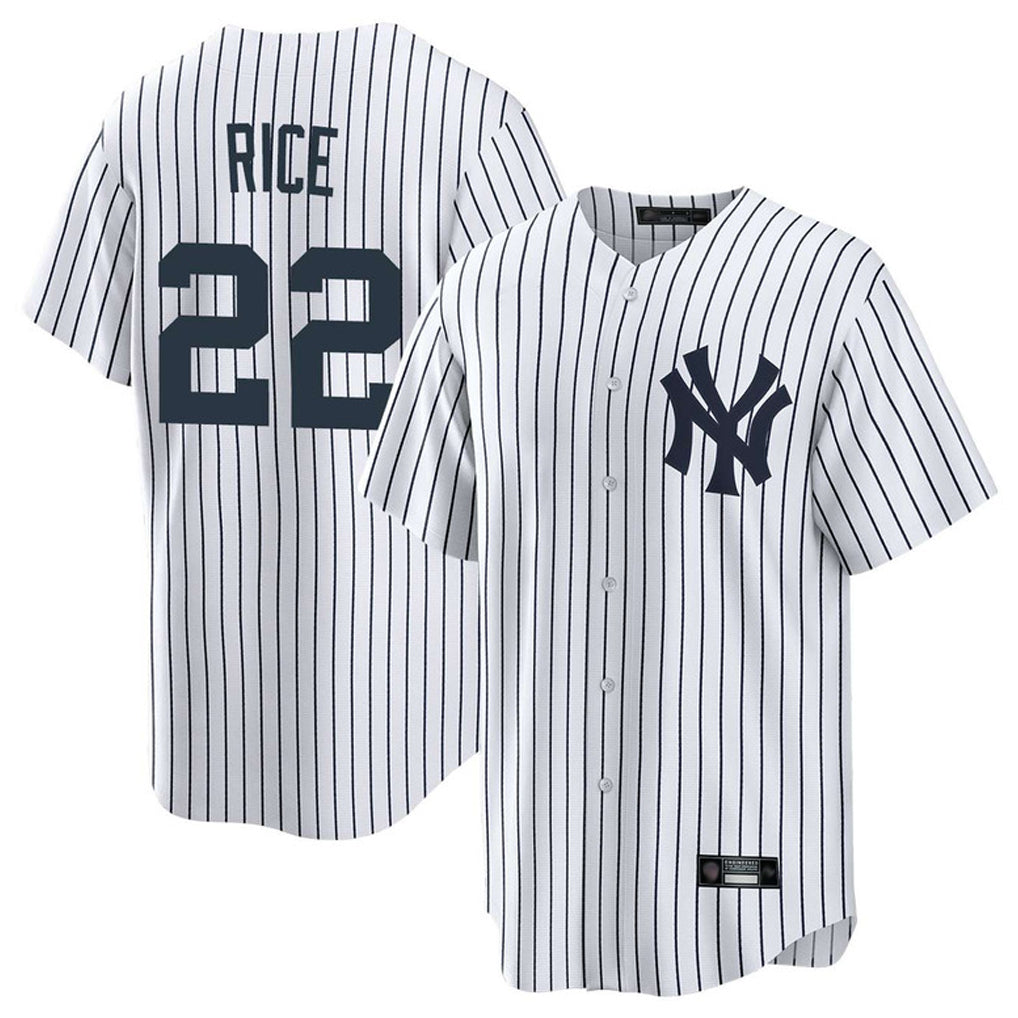 NY.Yankees #22 Ben Rice Player White Game Home Hdoa Stitched Jerseys