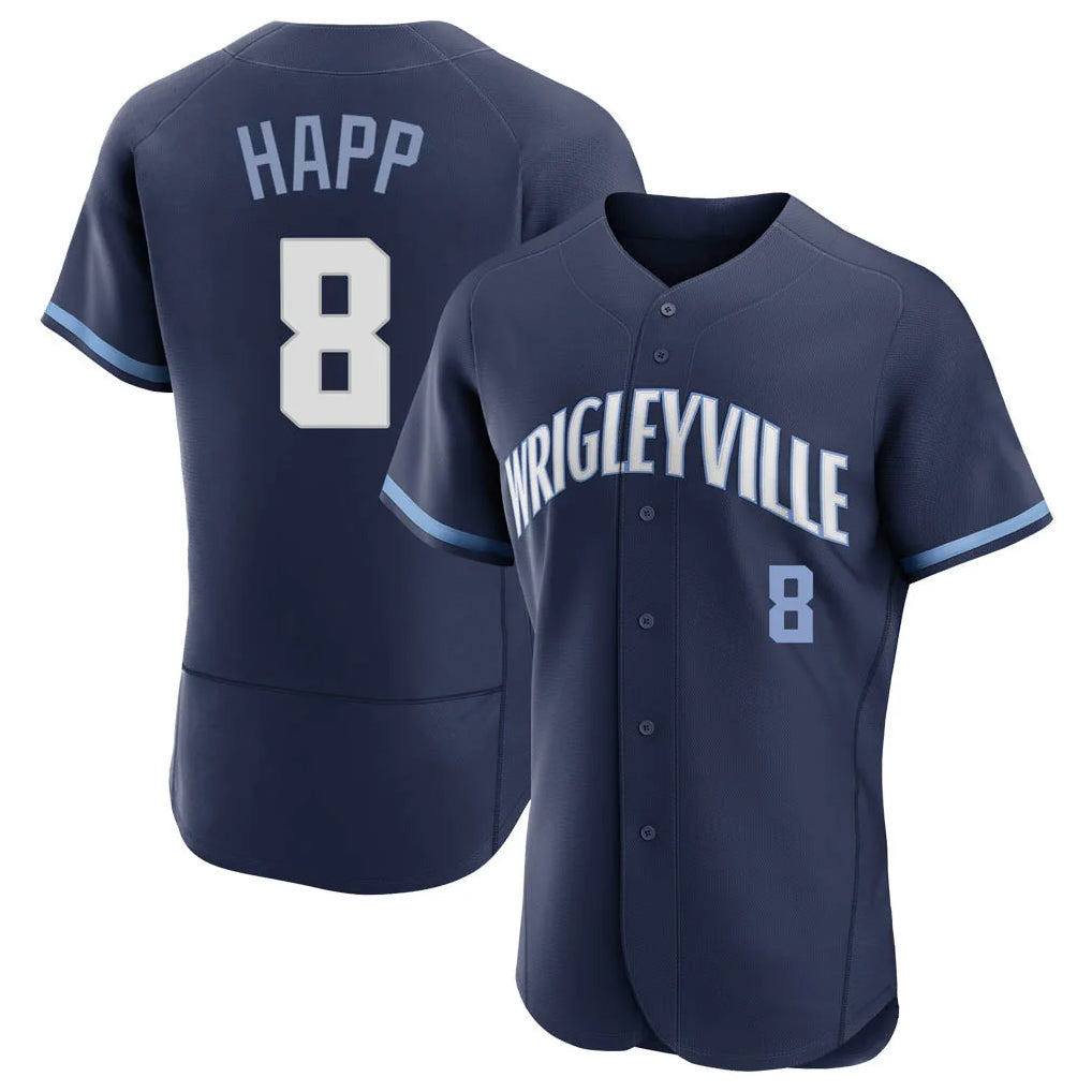 C.Cubs #8 Ian Happ Player Navy City Connect Limited Elite Home Hdoa Stitched Jerseys