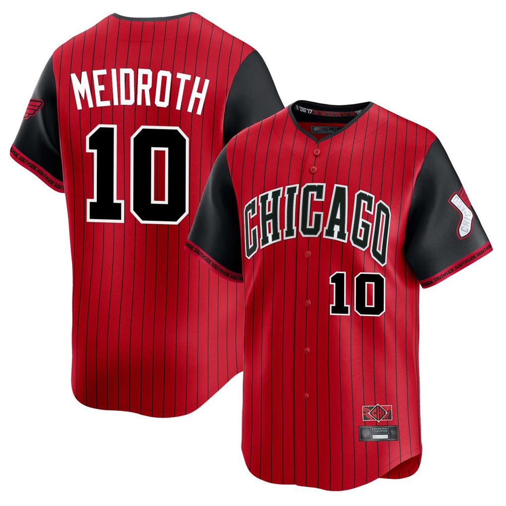 C.White Sox #10 Chase Meidroth Player Red City Connect Limited Home Hdoa Stitched Jerseys