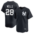 NY.Yankees #28 Austin Wells Player Navy Alternate Limited Home Hdoa Stitched Jerseys