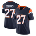 D.Broncos #27 J.K. Dobbins Player Navy Limited Vapor F.U.S.E. Home Game Hdoa Stitched Jerseys