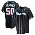 M.Marlins #50 Agustin Ramirez Player Black Fashion Out Home Game Hdoa Stitched Jerseys