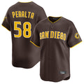 S.Diego Padres #58 Wandy Peralta Player Brown Home Limited Hdoa Stitched Jerseys