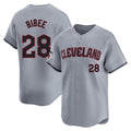 C.Guardians #28 Tanner Bibee Player Gray Road Limited Home Hdoa Stitched Jerseys