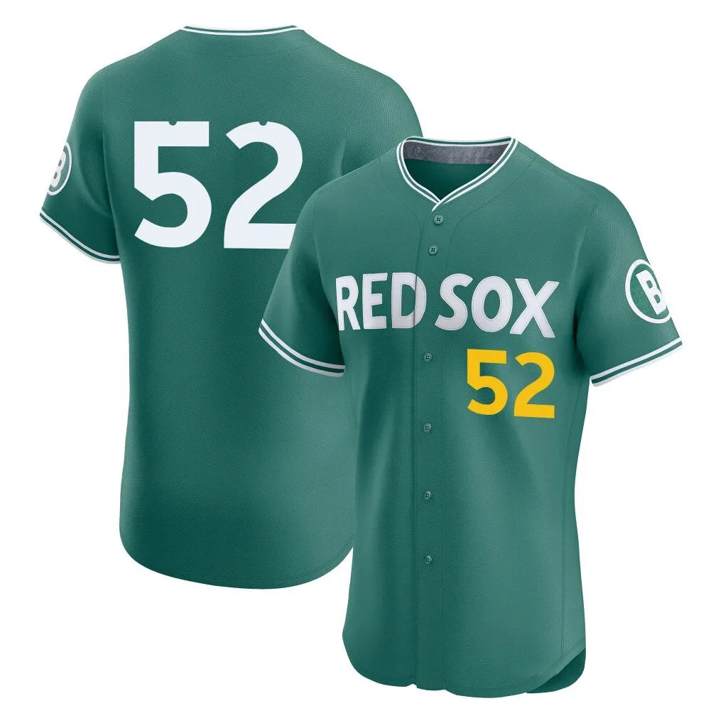 B.Red Sox #52 Wilyer Abreu Player Green City Connect Limited Elite Home Game Hdoa Stitched Jerseys
