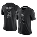 C.Browns #3 Jerry Jeudy Player Black Reflective Home Game Hdoa Stitched Jerseys