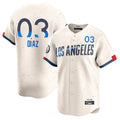 LA.Dodgers #3 Edwin D¨ªaz Player Cream City Connect Limited Home Hdoa Stitched Jerseys