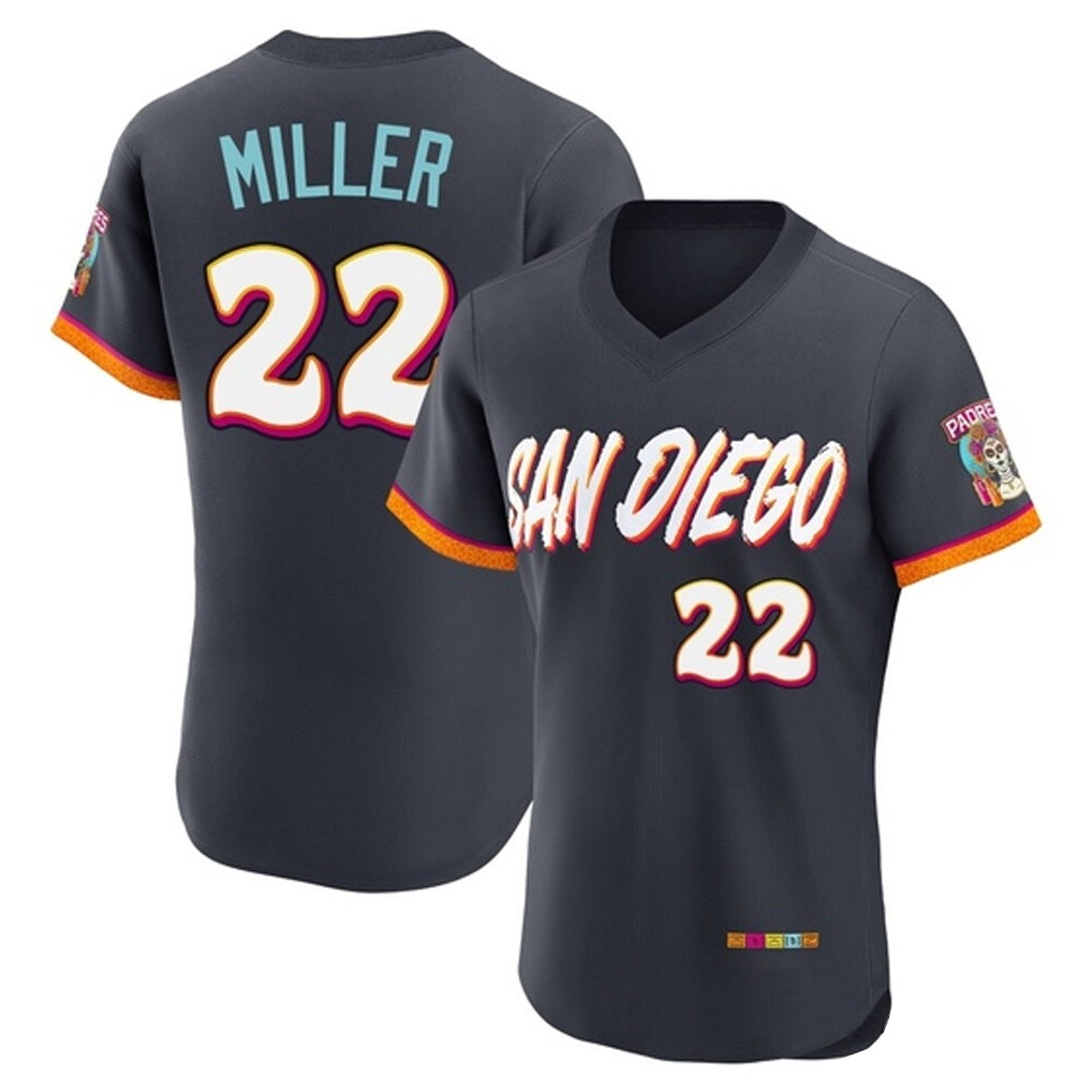 S.Diego Padres #22 Mason Miller Player Obsidian 2026 City Connect Home Limited Elite T-shirt Hdoa Stitched Jerseys
