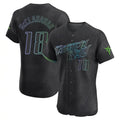 T.Bay Rays #18 Shane McClanahan Player Black City Connect Home Limited Elite Hdoa Stitched Jerseys