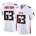 A.Falcons #63 Chris Lindstrom Player White Vapor F.U.S.E. Limited Elite Hdoa Stitched Jerseys