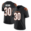 C.Bengals #30 Chase Brown Player Black Vapor Untouchable Limited Home Game Hdoa Stitched Jerseys