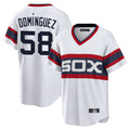 C.White Sox #58 Seranthony Dom¨ªnguez Player White T-shirt Home Game Hdoa Stitched Jerseys