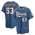 M.Brewers #53 Brandon Woodruff Player Blue 2026 City Connect Home Game Hdoa Stitched Jerseys