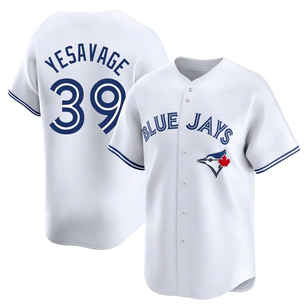 T.Blue Jays #39 Trey Yesavage Player White Home Limited Hdoa Stitched Jerseys