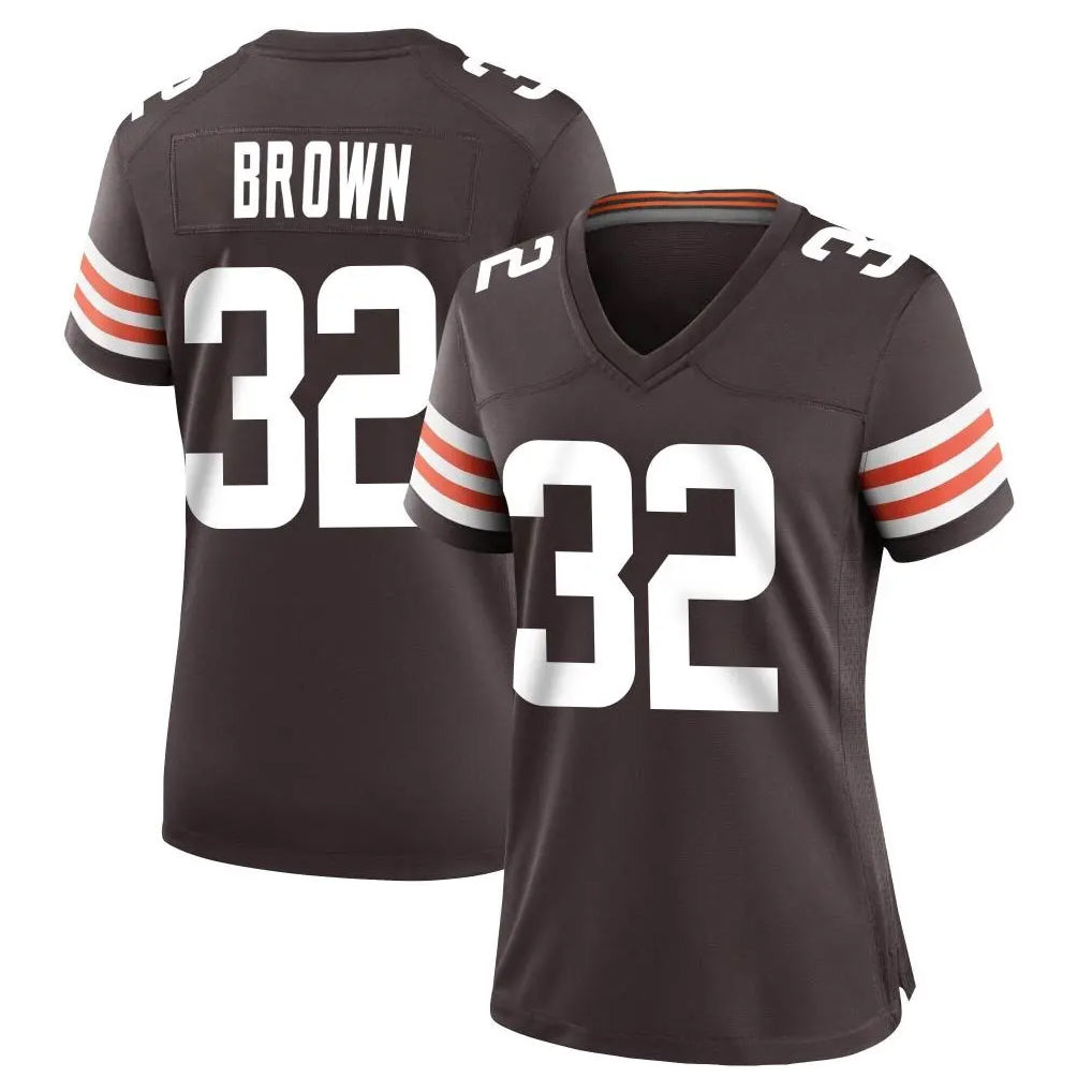 C.Browns #32 Jim Brown Player Brown Home Game Hdoa Stitched Jerseys