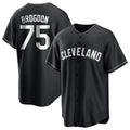 C.Guardians #75 Connor Brogdon Player Black Home Game Hdoa Stitched Jerseys
