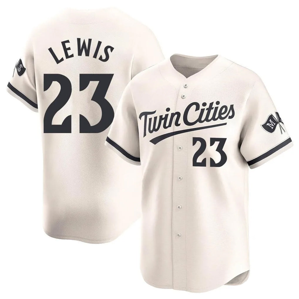 M.Twins #23 Royce Lewis Player Cream Home Limited Hdoa Stitched Jerseys